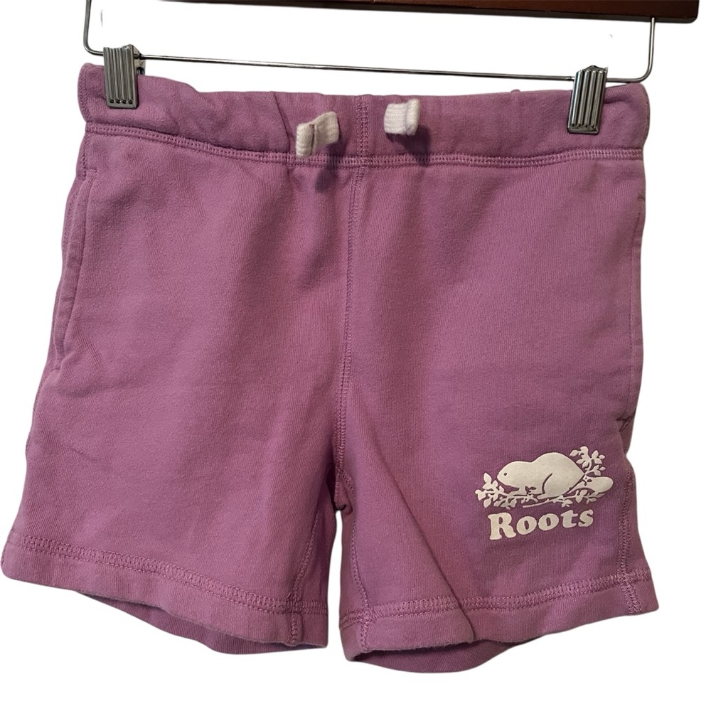 Roots Kids Pink/Purple Sweat Shorts